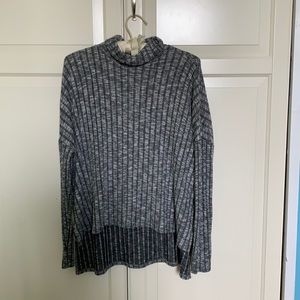 Grey turtle neck